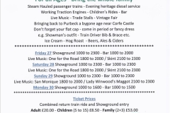 Swanage Railway Roads to Rail 27 to 30 August 2021