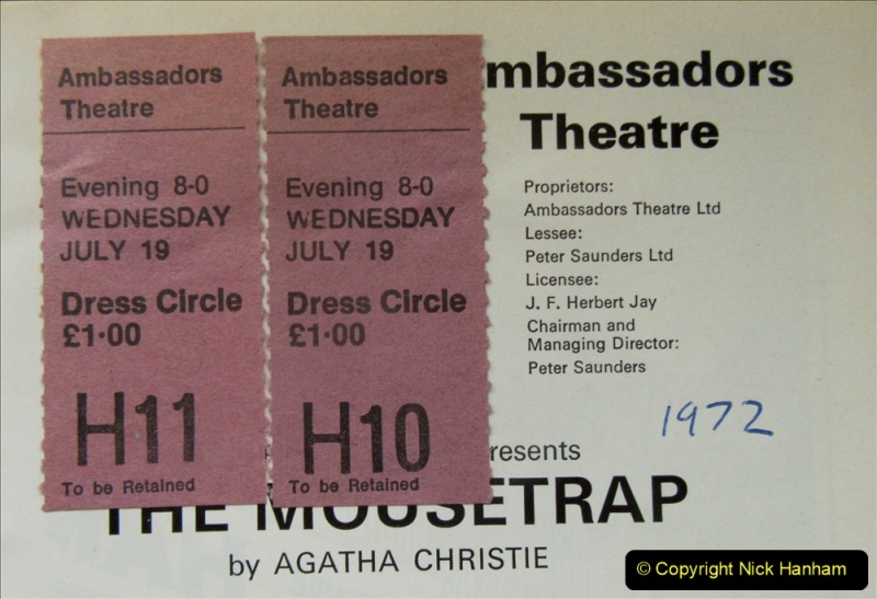 2019-08-07 The Mousetrap at Bournemouth Pavillion Theatre. (28) Your Host and Wife saw The Mousetrap at the Ambassadors Theatre in London in 1972. 026