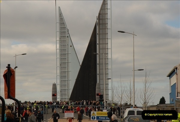 2012-02-25 Poole Twin Sails Bridge first day open to the public. (No Vehicles) (23)078