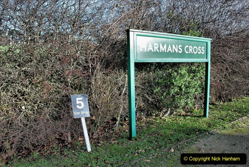2019-11-28 The SR no running day Swanage to Wareham. (133) Harmans Cross. 133