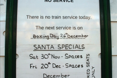 2019-11-28 The SR no running day Swanage to Wareham. (74) Santa Specials Preparations. 074