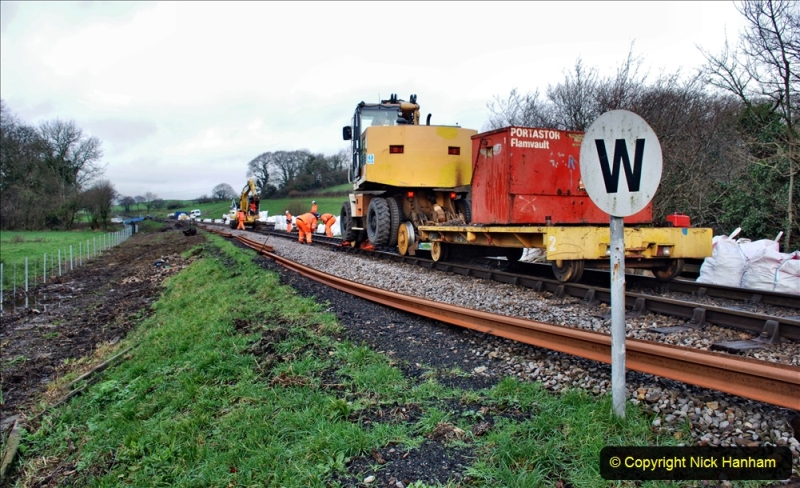 2020-01-07 Track renewal Cowpat Crossing to Just beyond Dickers Crossing. (57) 057