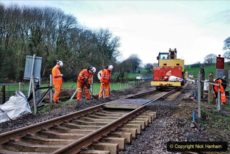 2020-01-09 Track renewal Cowpat Crossing to just beyond Dickers crossing. (65) 065
