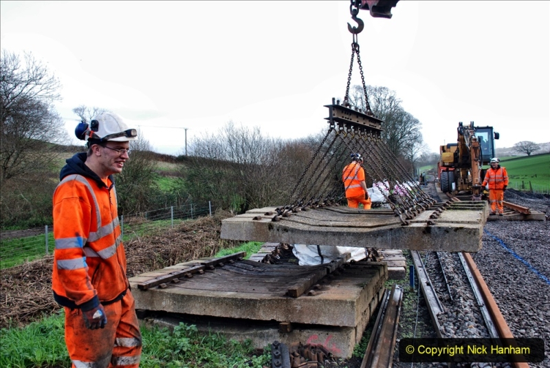 2020-01-09 Track renewal Cowpat Crossing to just beyond Dickers crossing. (90) 090