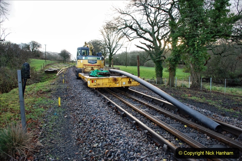 2020-01-17 Track renewal Cowpat Crossing to just past Dickers Crossing. (10) Drainage Work. 10