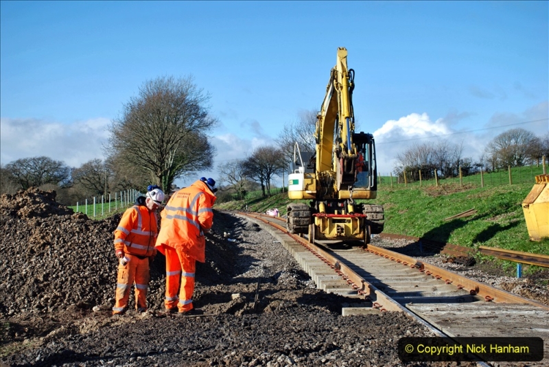 2020-01-17 Track renewal Cowpat Crossing to just past Dickers Crossing. (166) Drainage Work. 166