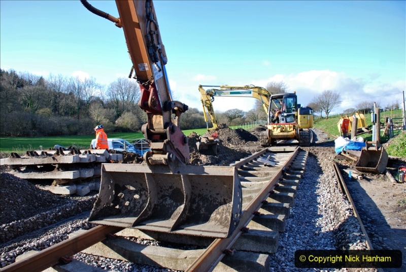 2020-01-17 Track renewal Cowpat Crossing to just past Dickers Crossing. (170) Drainage Work. 170