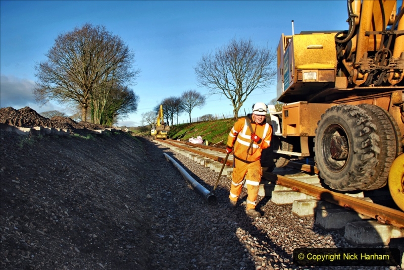 2020-01-17 Track renewal Cowpat Crossing to just past Dickers Crossing. (32) Drainage Work. 32