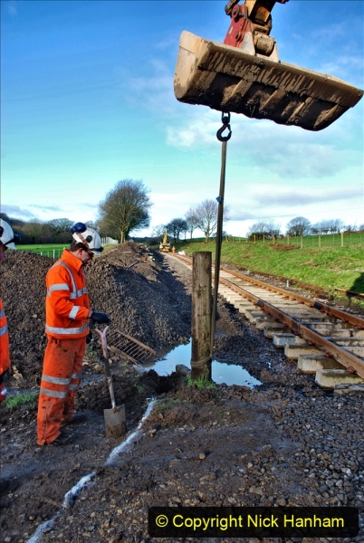 2020-01-17 Track renewal Cowpat Crossing to just past Dickers Crossing. (36) Drainage Work. 36