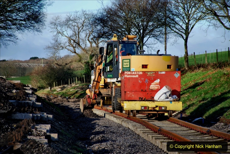 2020-01-17 Track renewal Cowpat Crossing to just past Dickers Crossing. (46) Drainage Work. 46