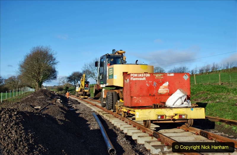2020-01-17 Track renewal Cowpat Crossing to just past Dickers Crossing. (47) Drainage Work. 47