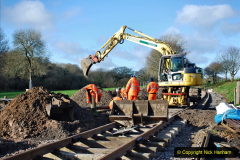 2020-01-17 Track renewal Cowpat Crossing to just past Dickers Crossing. (100) Drainage Work. 100