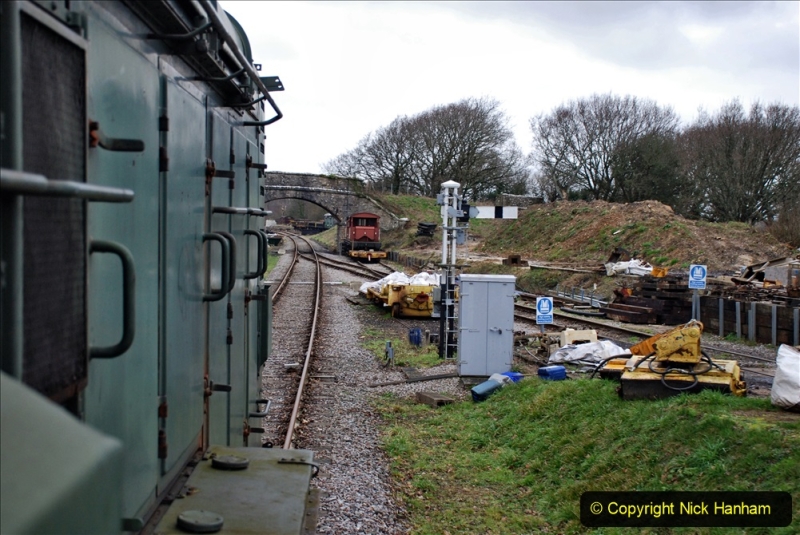 2020-01-24 Track renewall Cowpat Crossing to just past Dickers Crossing. (128) Ballast work. 128