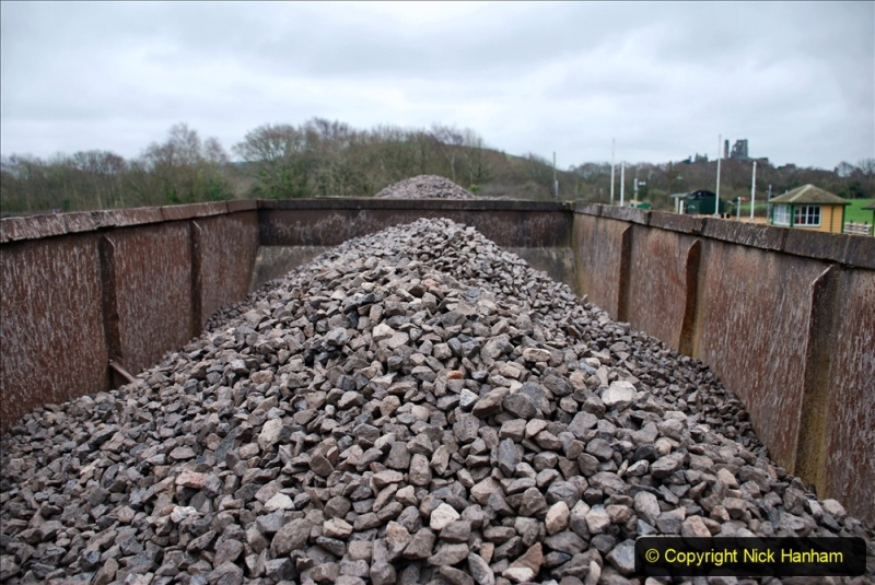2020-01-24 Track renewall Cowpat Crossing to just past Dickers Crossing. (166) Ballast work. 166