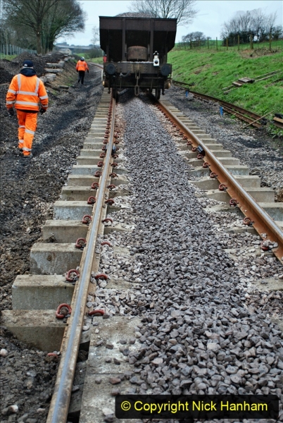 2020-01-24 Track renewall Cowpat Crossing to just past Dickers Crossing. (43) Ballast work. 043