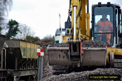 2020-01-24 Track renewall Cowpat Crossing to just past Dickers Crossing. (140) Ballast work. 140
