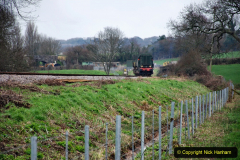 2020-01-24 Track renewall Cowpat Crossing to just past Dickers Crossing. (28) Ballast work. 028