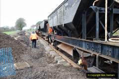 2020-01-24 Track renewall Cowpat Crossing to just past Dickers Crossing. (41) Ballast work. 041