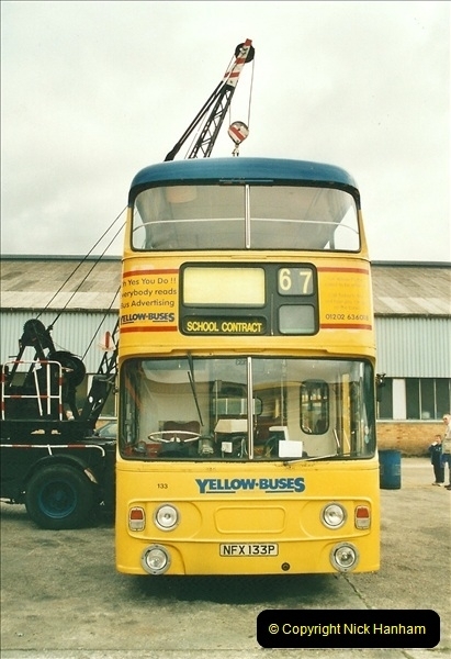 2002-06-30. 100 Years of Yellow Buses Open Day, Mallard Road Depot. Bournemouth, Dorset.    (11)026