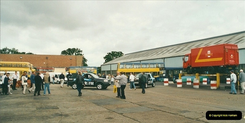 2002-06-30. 100 Years of Yellow Buses Open Day, Mallard Road Depot. Bournemouth, Dorset.    (23)038