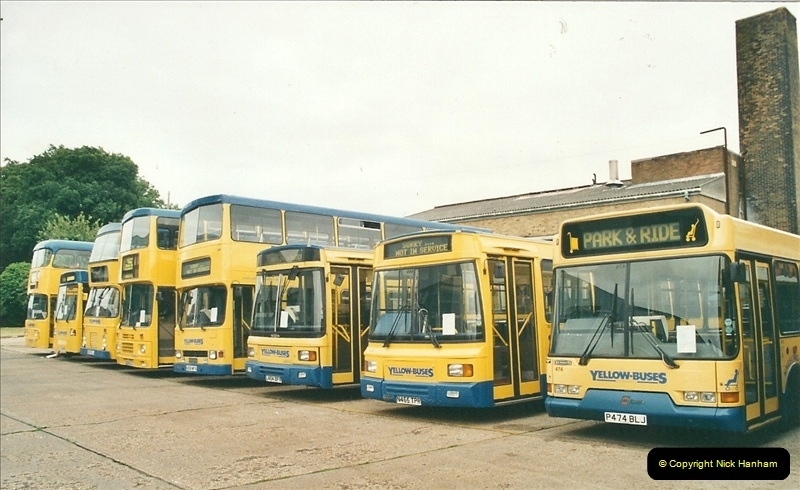 2002-06-30. 100 Years of Yellow Buses Open Day, Mallard Road Depot. Bournemouth, Dorset.    (29)044