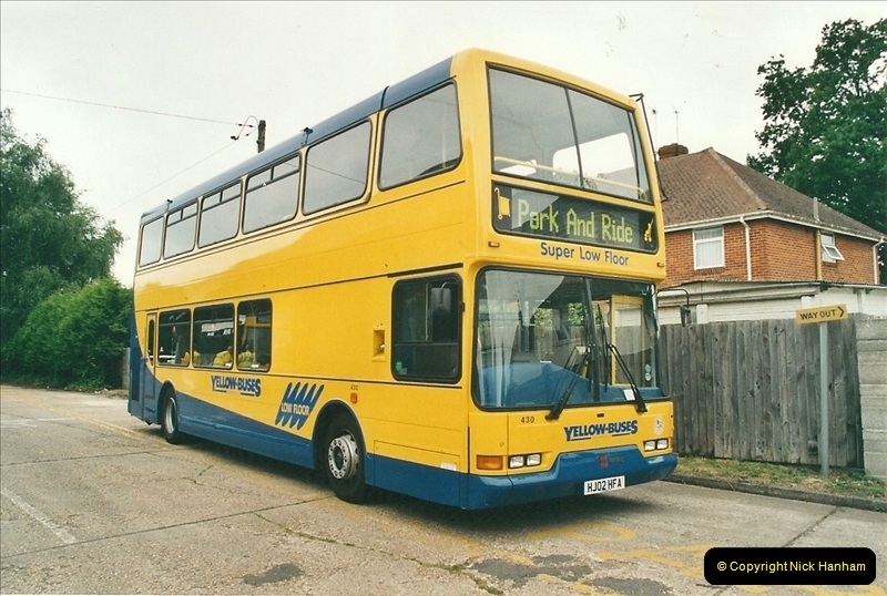2002-06-30. 100 Years of Yellow Buses Open Day, Mallard Road Depot. Bournemouth, Dorset.    (3)018