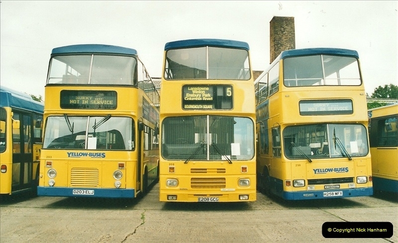 2002-06-30. 100 Years of Yellow Buses Open Day, Mallard Road Depot. Bournemouth, Dorset.    (32)047