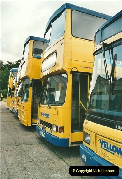 2002-06-30. 100 Years of Yellow Buses Open Day, Mallard Road Depot. Bournemouth, Dorset.    (34)049