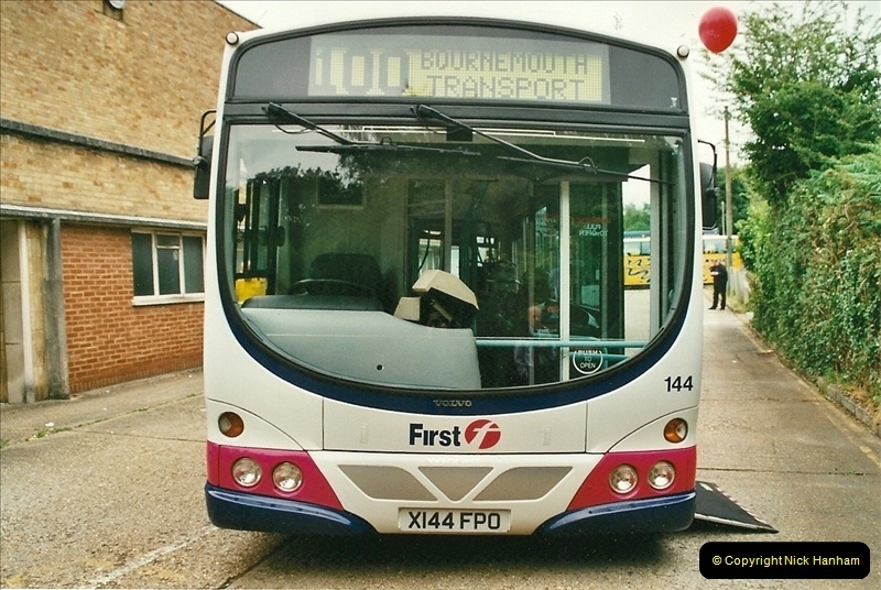 2002-06-30. 100 Years of Yellow Buses Open Day, Mallard Road Depot. Bournemouth, Dorset.    (45)060