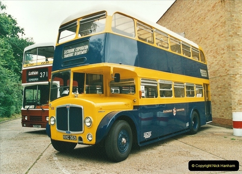 2002-06-30. 100 Years of Yellow Buses Open Day, Mallard Road Depot. Bournemouth, Dorset.    (57)072