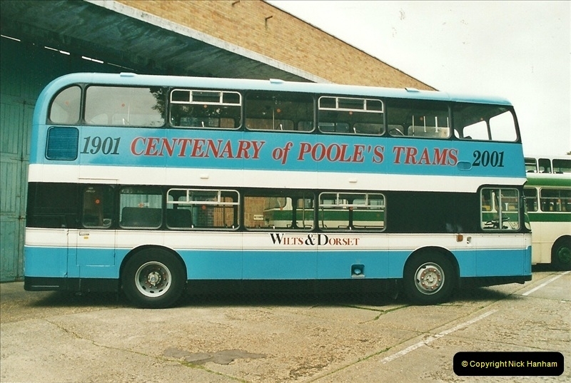 2002-06-30. 100 Years of Yellow Buses Open Day, Mallard Road Depot. Bournemouth, Dorset.    (63)078