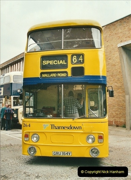 2002-06-30. 100 Years of Yellow Buses Open Day, Mallard Road Depot. Bournemouth, Dorset.    (66)081