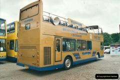 2002-06-30. 100 Years of Yellow Buses Open Day, Mallard Road Depot. Bournemouth, Dorset.    (27)042