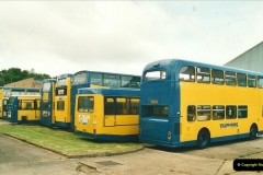 2002-06-30. 100 Years of Yellow Buses Open Day, Mallard Road Depot. Bournemouth, Dorset.    (30)045