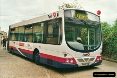 2002-06-30. 100 Years of Yellow Buses Open Day, Mallard Road Depot. Bournemouth, Dorset.    (46)061