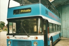 2002-06-30. 100 Years of Yellow Buses Open Day, Mallard Road Depot. Bournemouth, Dorset.    (62)077