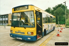2002-06-30. 100 Years of Yellow Buses Open Day, Mallard Road Depot. Bournemouth, Dorset.    (75)090