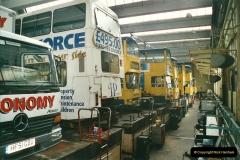 2002-06-30. 100 Years of Yellow Buses Open Day, Mallard Road Depot. Bournemouth, Dorset.    (77)092
