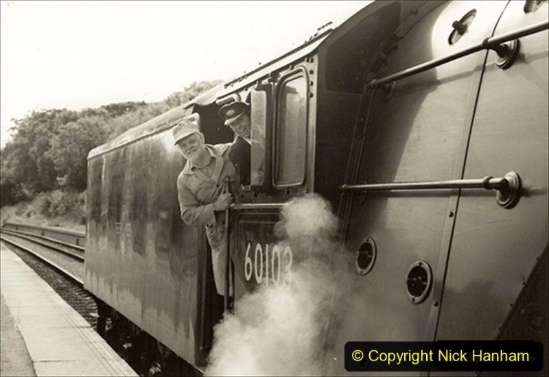 1994-07-16 Flying Scotsman comes to Swanage. (11) Your Host conducting gauging trials on FS. 011