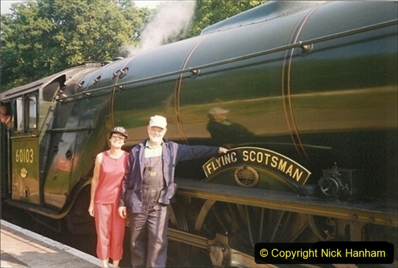 1994-07-16 Flying Scotsman comes to Swanage. (13) Your Host and Wife. 013