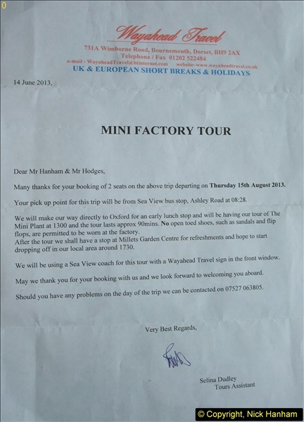 2013-08-15 The MINI Factory, Cowley, Oxford, Oxfordshire.  (1)01