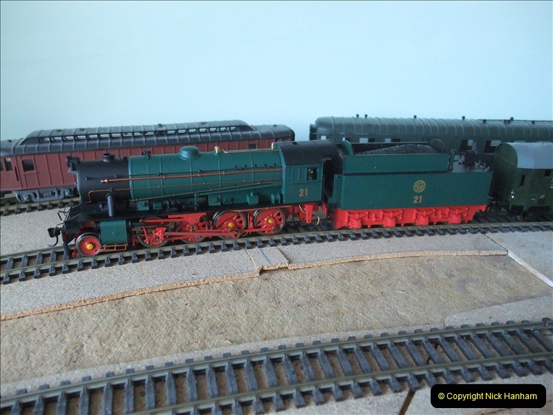 Some of your Host's model locomotives running on a friends railway.  (12)12