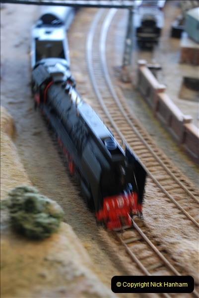 Some of your Host's model locomotives running on a friends railway.  (46)46