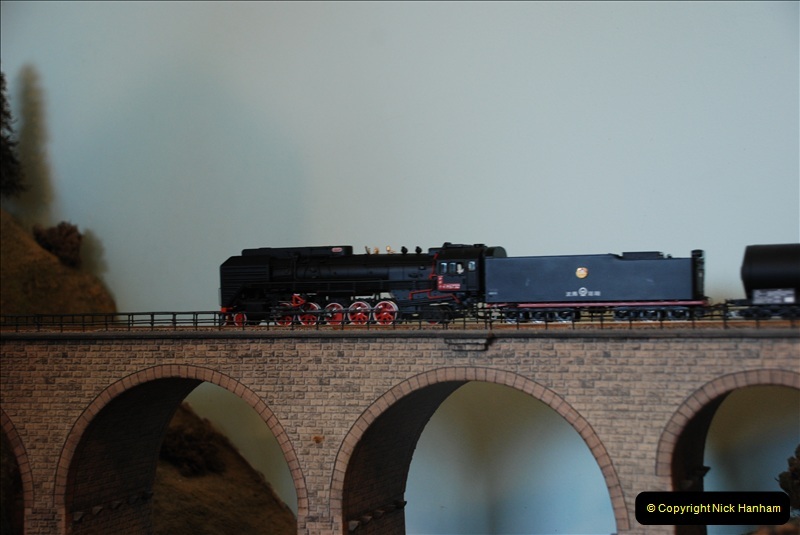 Some of your Host's model locomotives running on a friends railway.  (50)50