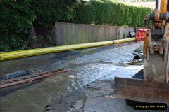 2012-06-18 Water Main cut by Gas people.  (18)086