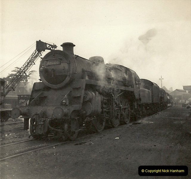 1955 to 1959 British Railways in Black & White. Local Bournemouth & Poole. (21)021