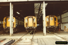 1982-06-08 Bournemouth Depot Visit by SR Volunteers.  (2)156