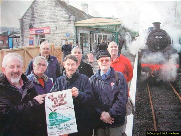 2016-02-14 SR Volunteer 40 years at Swanage Station. (2)075