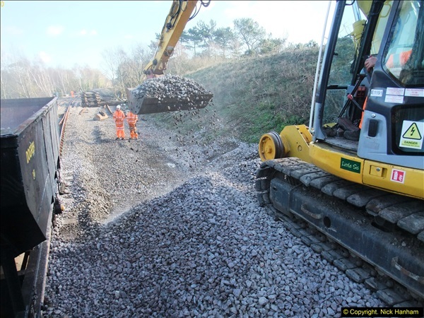 2016-02-15 SR Engineering work on the new section for the Wareham link.  (126)202