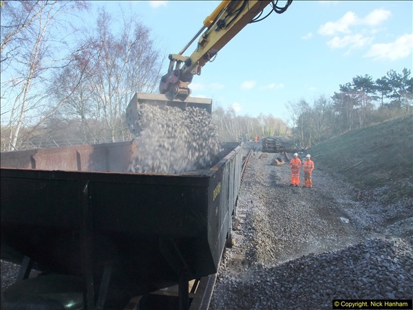 2016-02-15 SR Engineering work on the new section for the Wareham link.  (127)203